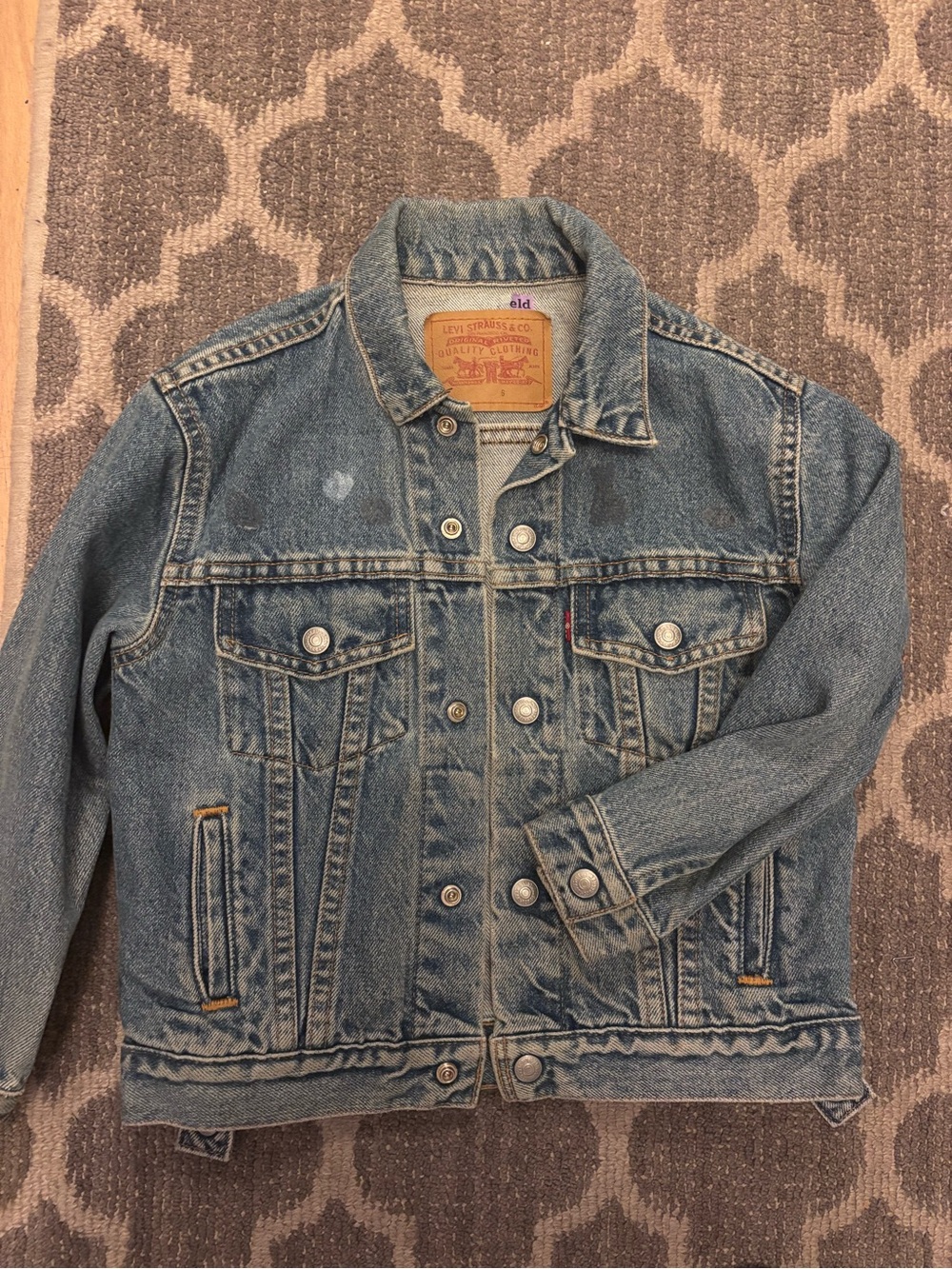 Girls size 6 Levi's Light Blue Denim Jacket